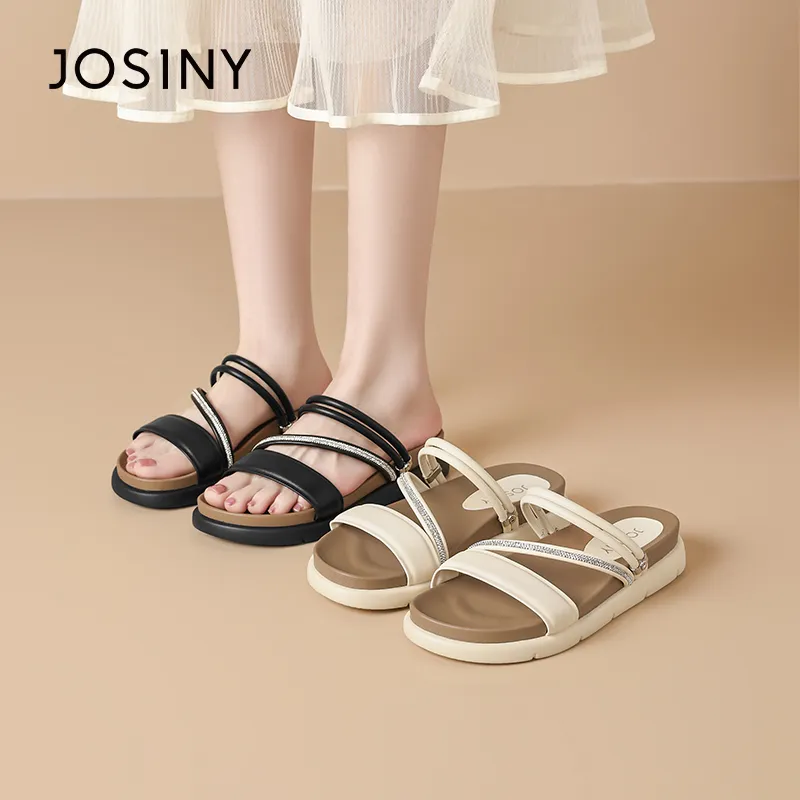 JOSINY Slip Resistant Abrasion Resistant Slide Slippers Women's-4