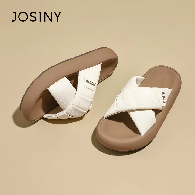JOSINY Slip Resistant Abrasion Resistant Slide Slippers Women's-9