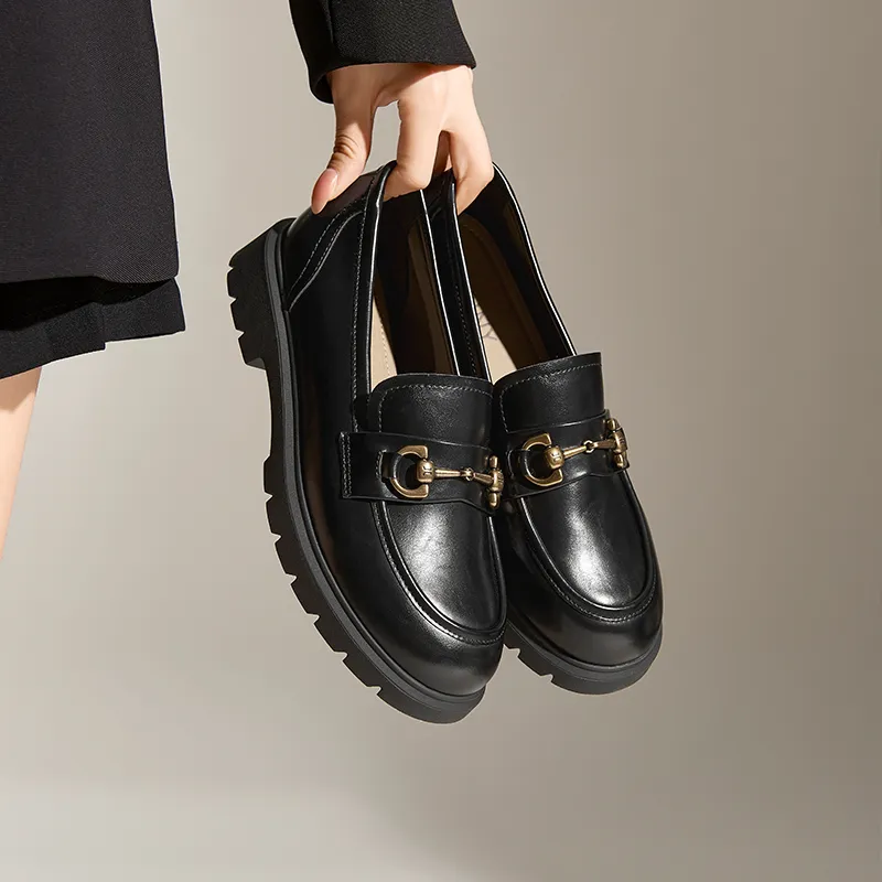 JOSINY Loafers 3cm Women's Black-2