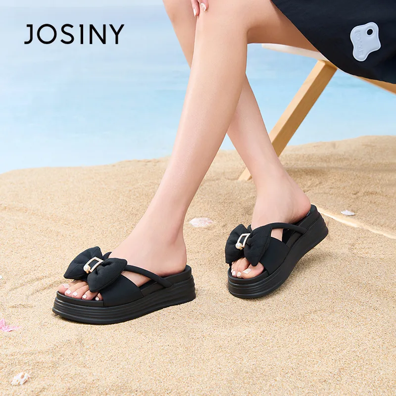 JOSINY Rubber Sole Slip Resistant Abrasion Resistant Slide Slippers Women's-11