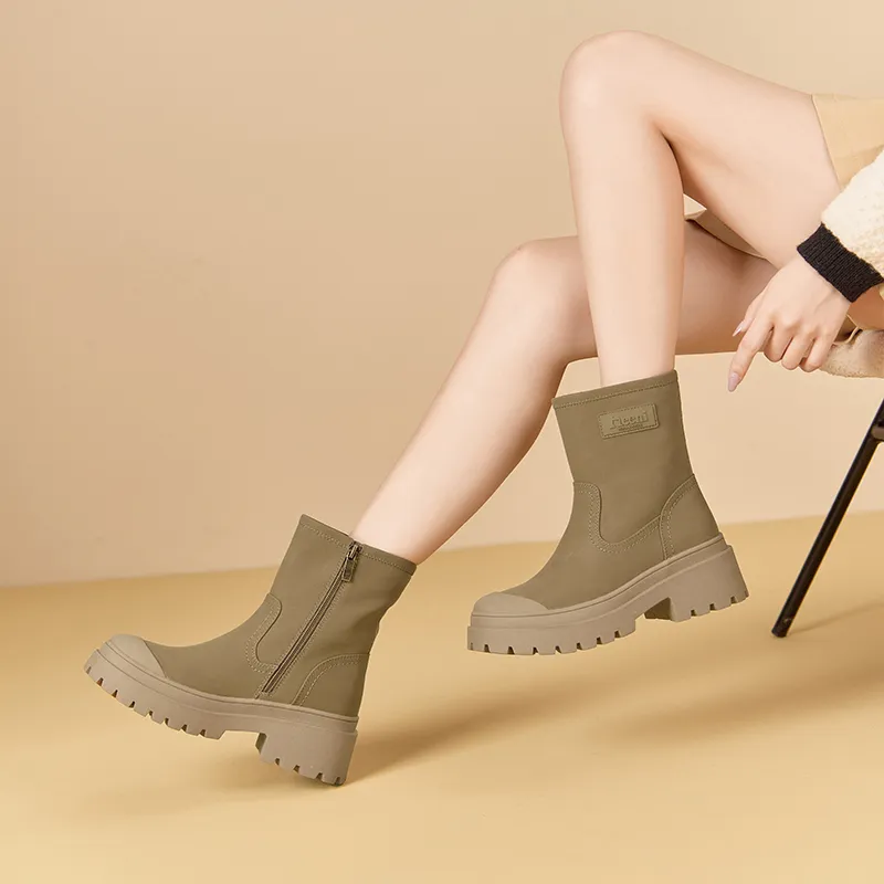 JOSINY Ankle Boots Women's Black, Brown, Yellow Green-38