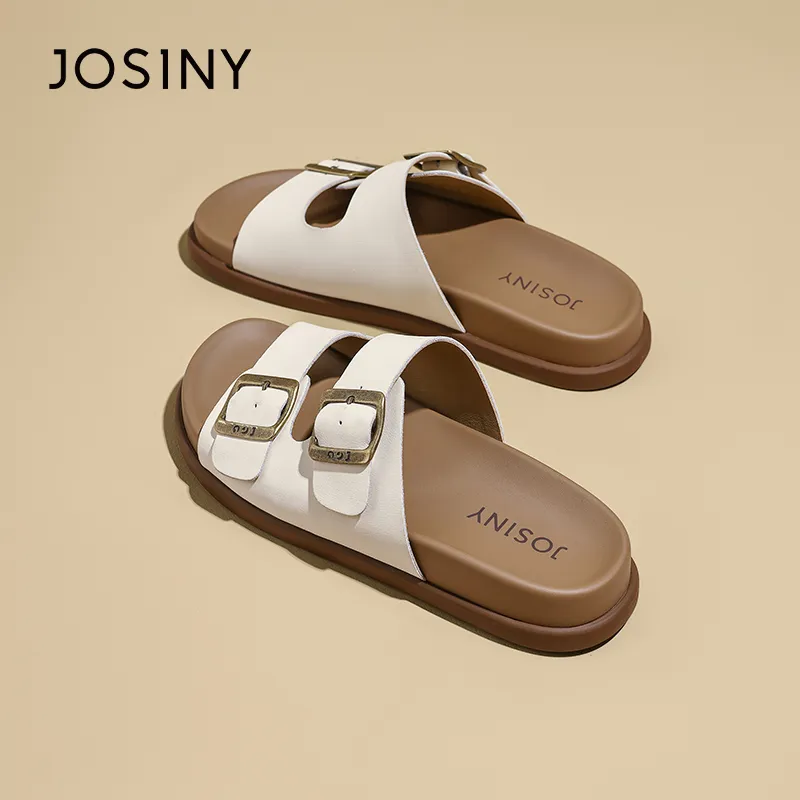JOSINY Slip Resistant Abrasion Resistant Slide Slippers Women's-2