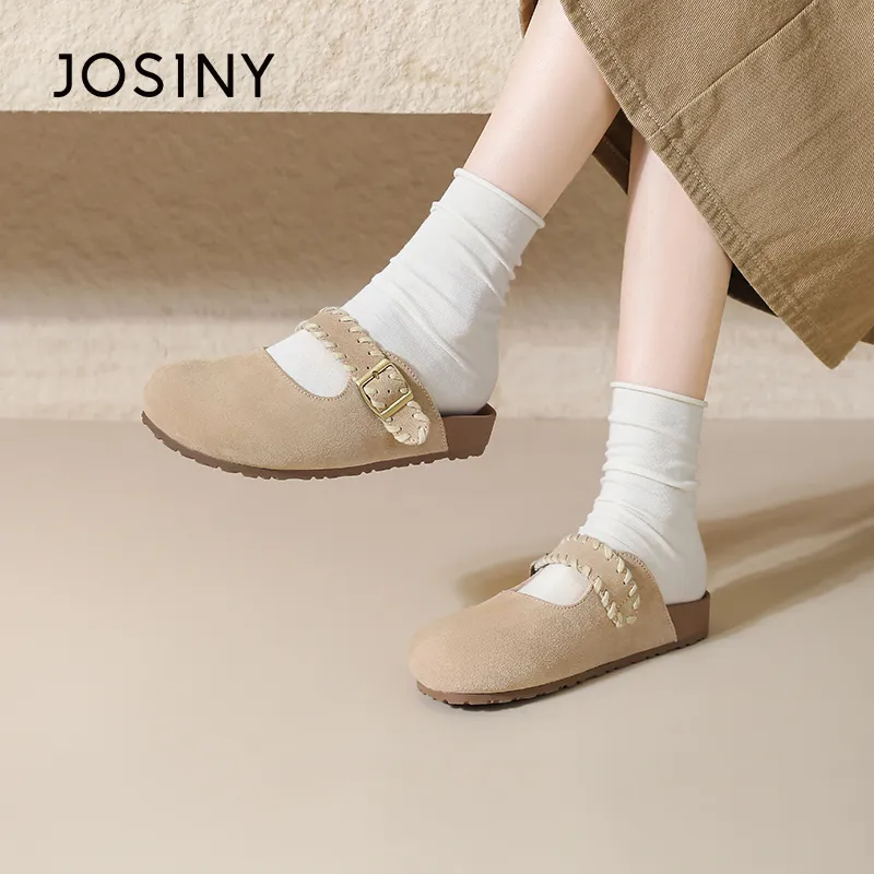 JOSINY Slip Resistant Abrasion Resistant Closed Toe Slippers Women's-5