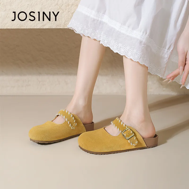 JOSINY Slip Resistant Abrasion Resistant Closed Toe Slippers Women's-14