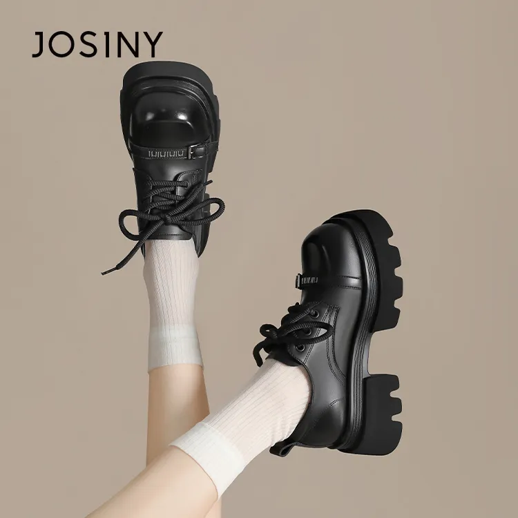 JOSINY Loafers Women's Black/Black Red-4