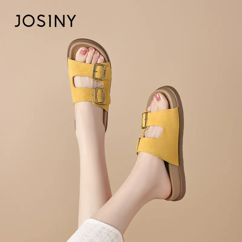 JOSINY Slip Resistant Abrasion Resistant Slide Slippers Women's-11