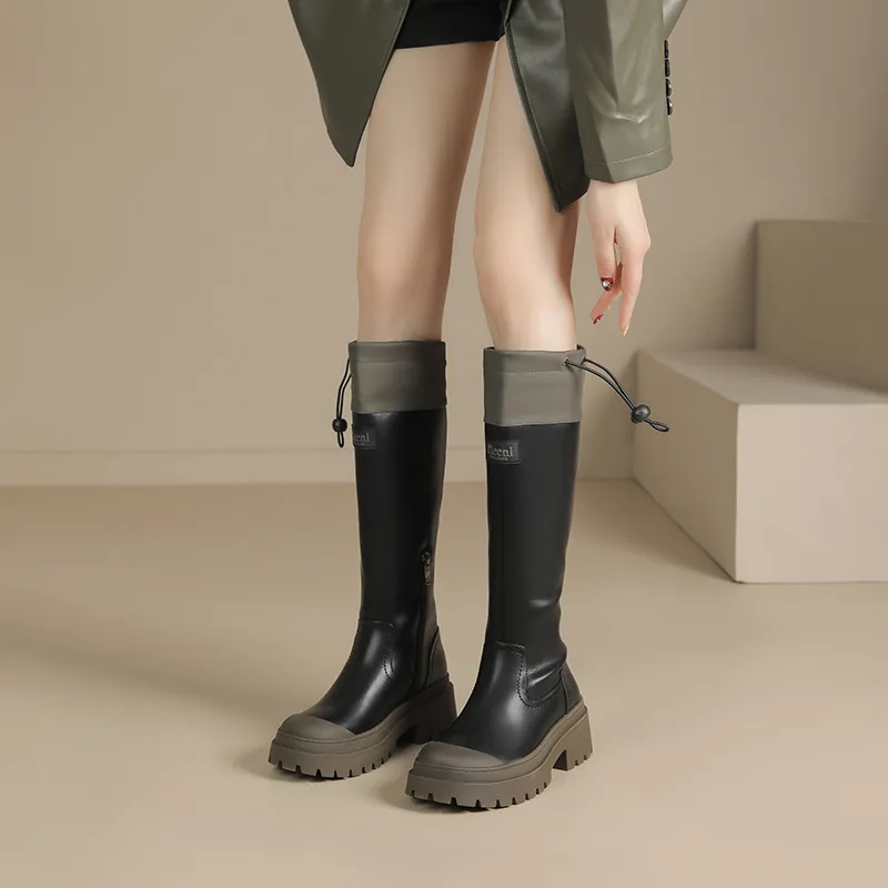 JOSINY JOSINY Height-Enhancing Slimming Knee-High Boots 6cm Women's-3