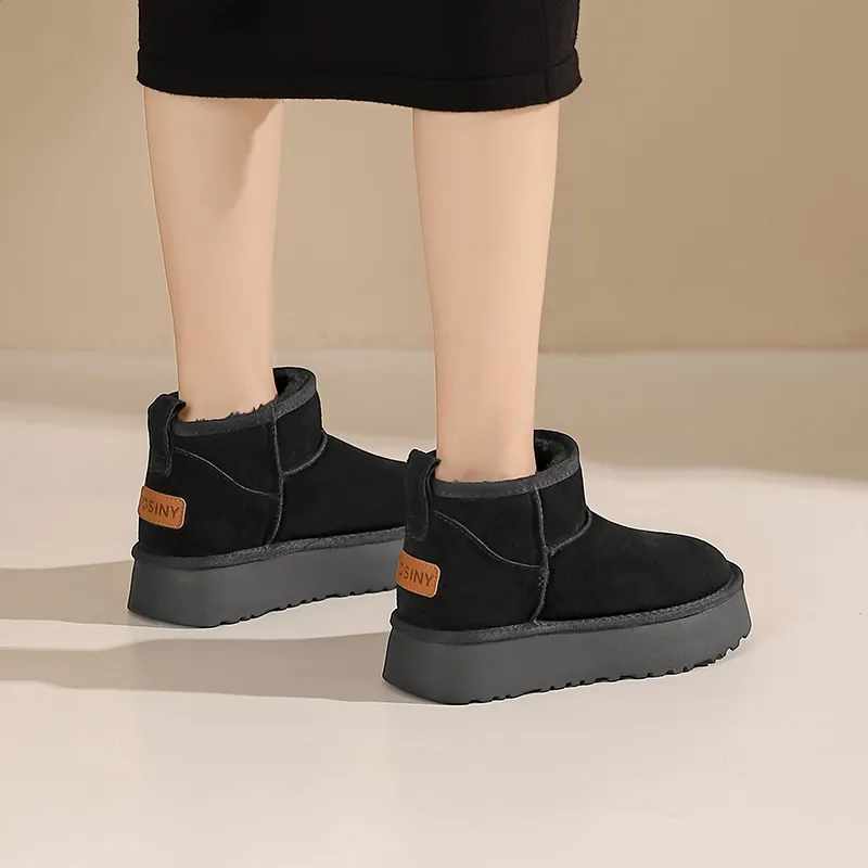 JOSINY Warm And Wear-Resistant 8.5cm Snow Boots Women's-6