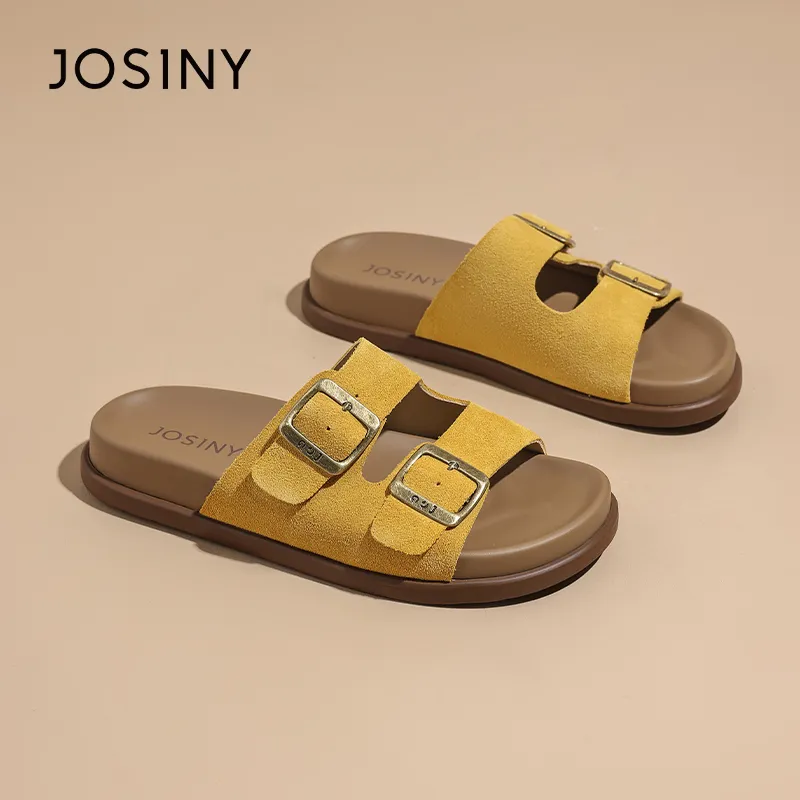 JOSINY Slip Resistant Abrasion Resistant Slide Slippers Women's-10