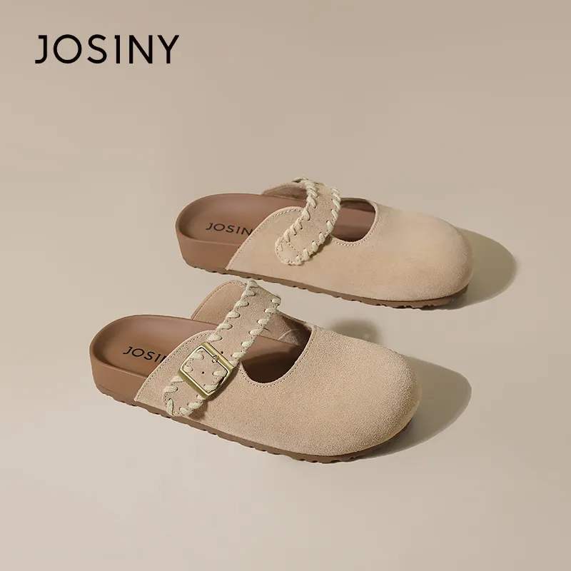 JOSINY Slip Resistant Abrasion Resistant Closed Toe Slippers Women's-3