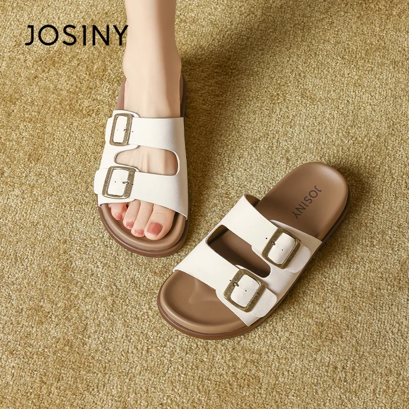 JOSINY Slip Resistant Abrasion Resistant Slide Slippers Women's-3