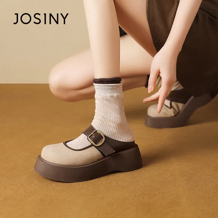 JOSINY Quick Drying Slip Resistant Wrap toe Slippers Women's Camel-12