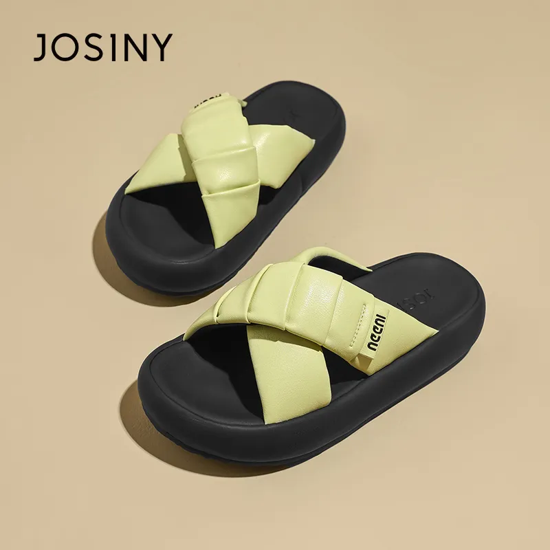 JOSINY Slip Resistant Abrasion Resistant Slide Slippers Women's-1