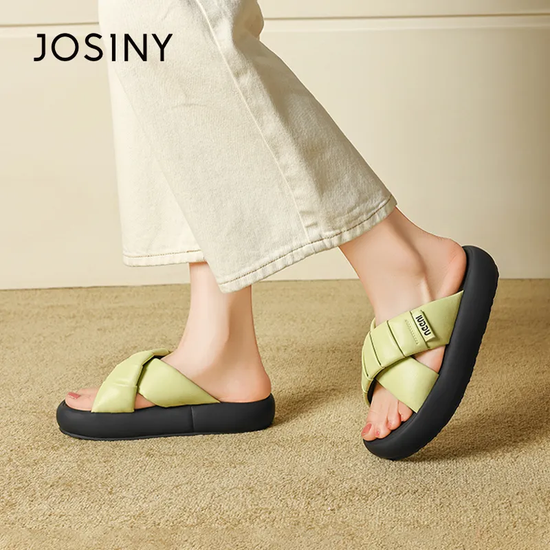 JOSINY Slip Resistant Abrasion Resistant Slide Slippers Women's-4