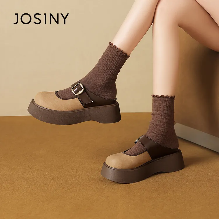 JOSINY Quick Drying Slip Resistant Wrap toe Slippers Women's Camel-4