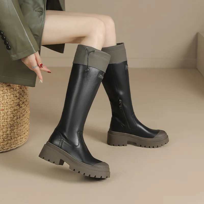 JOSINY JOSINY Height-Enhancing Slimming Knee-High Boots 6cm Women's-4
