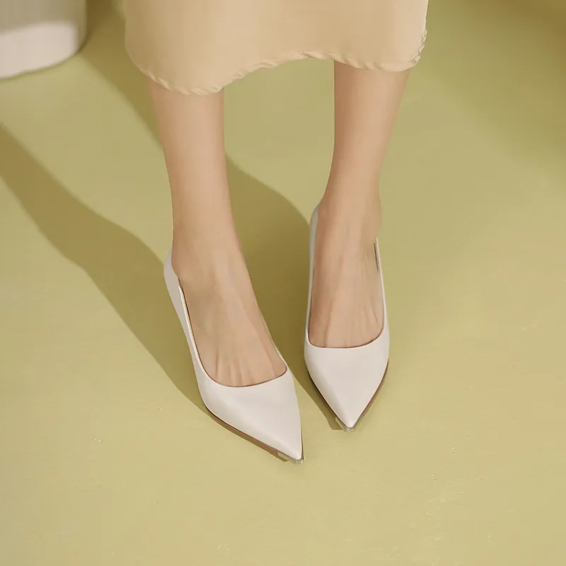 JOSINY Commute Pointed Toe Dress Shoes Unlined Work Shoes Slim Heel High Heels 6.5cm Women's-10