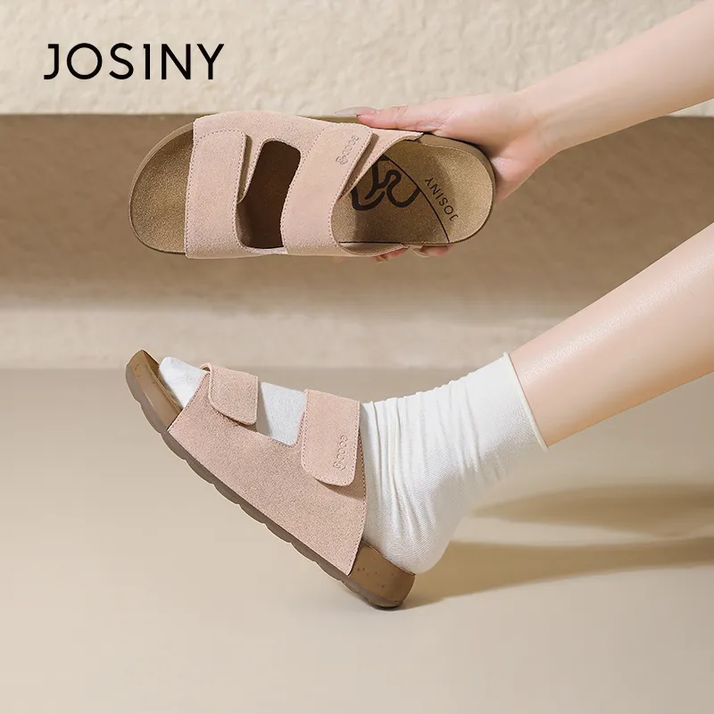 JOSINY Slip Resistant Abrasion Resistant Slide Slippers Women's-10