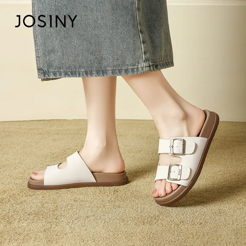 JOSINY Slip Resistant Abrasion Resistant Slide Slippers Women's-5