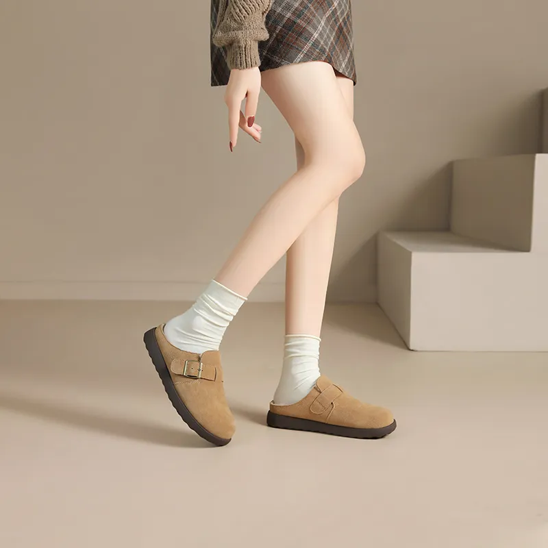 JOSINY Wrap toe Slippers Women's Earth Yellow-6