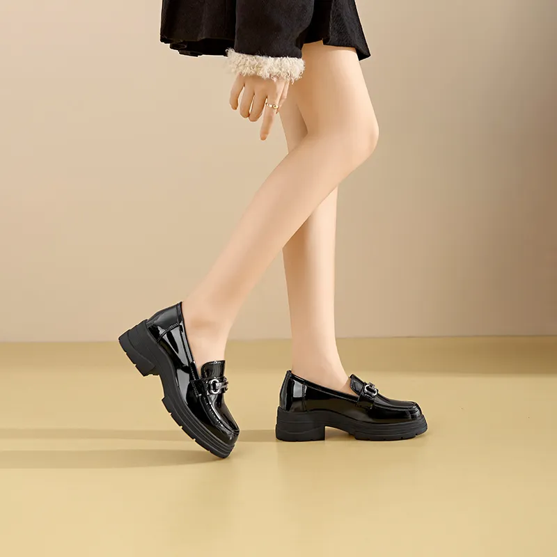 JOSINY JOSINY Loafers 5cm Women's Black-6