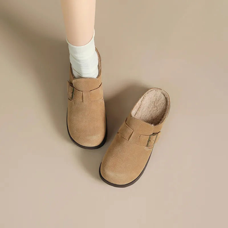 JOSINY Wrap toe Slippers Women's Earth Yellow-5