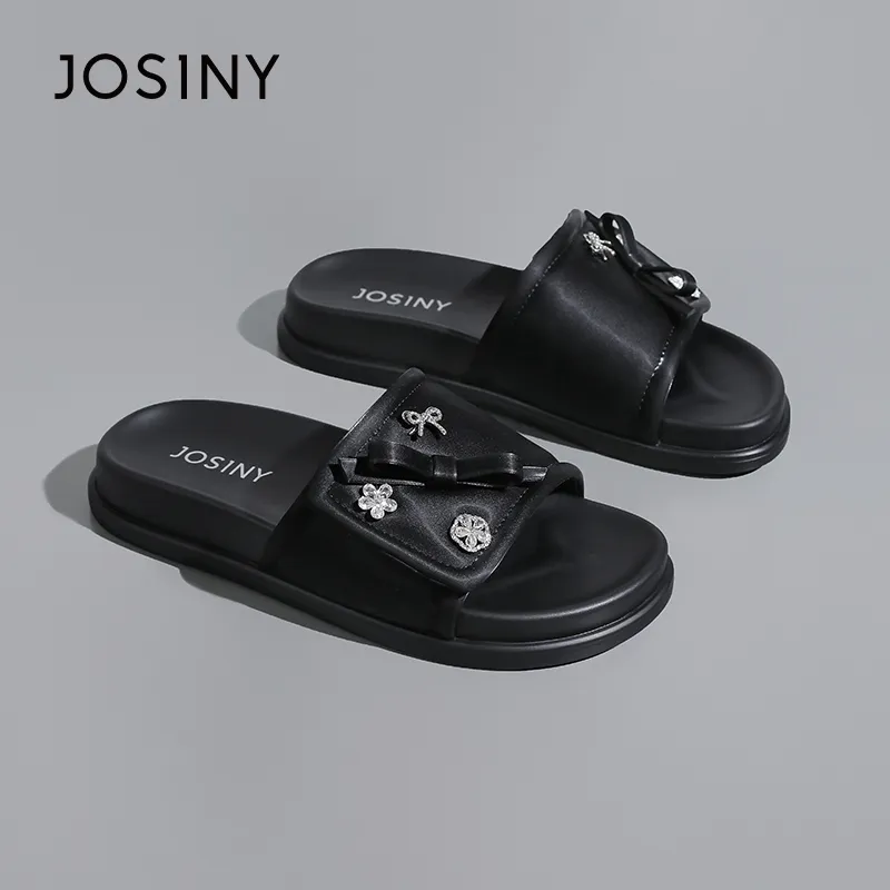 JOSINY Slip Resistant Abrasion Resistant Slide Slippers Women's-2