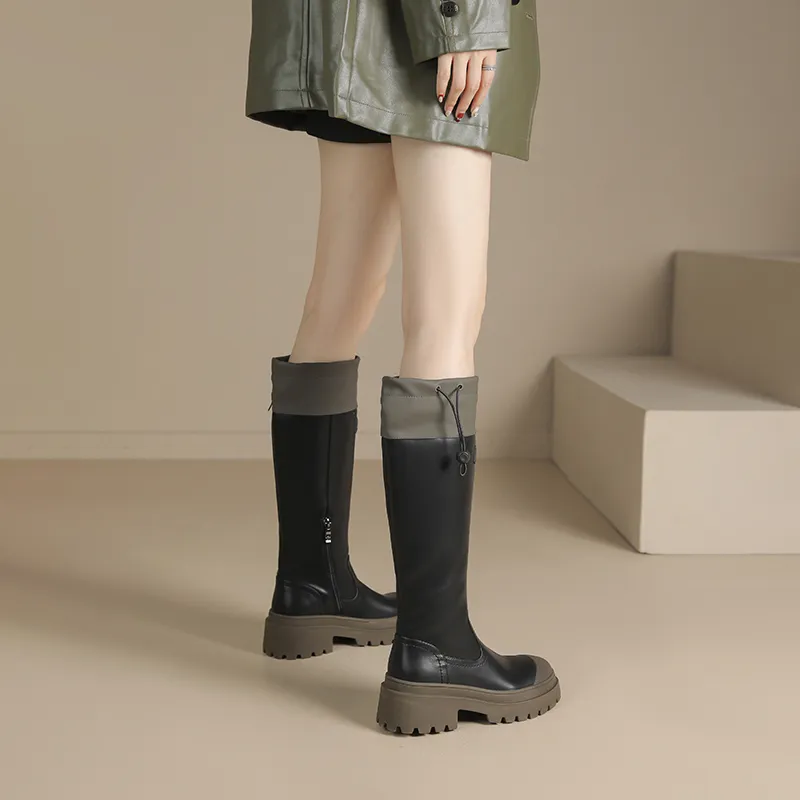 JOSINY JOSINY Height-Enhancing Slimming Knee-High Boots 6cm Women's-5