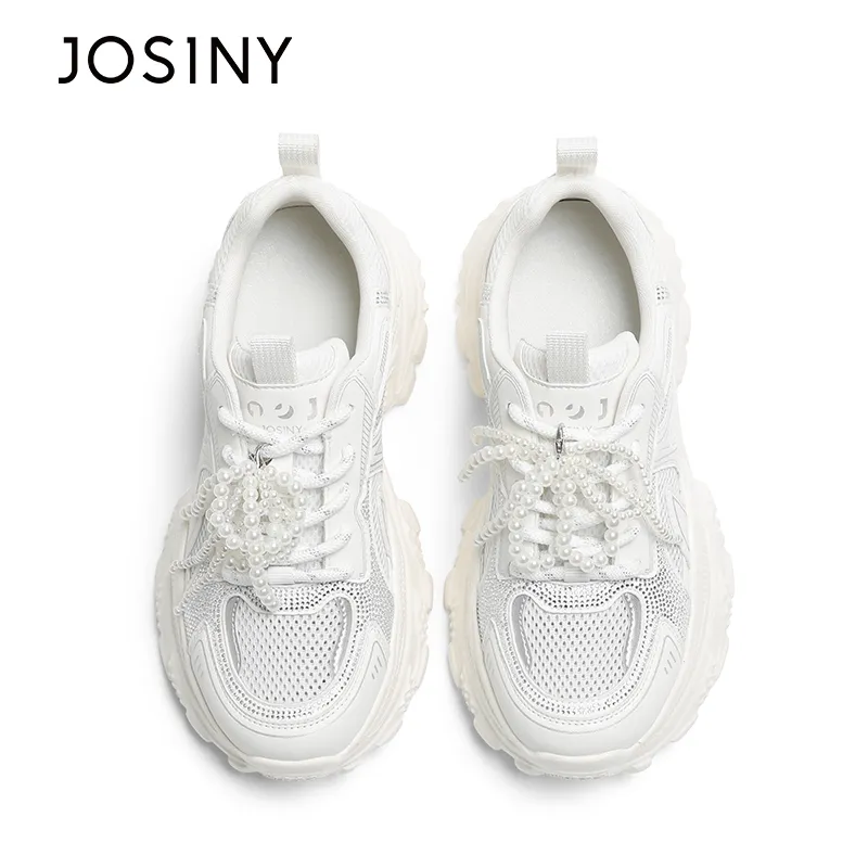 JOSINY Anti Slip Wear Resistant Low Top Chunky Sneakers Women's-2