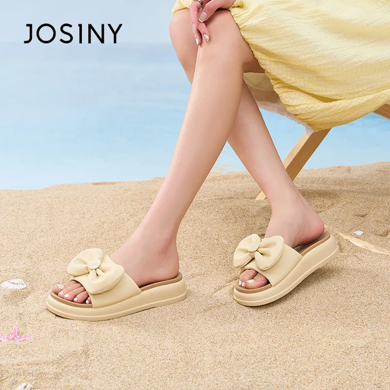JOSINY Rubber Sole Slip Resistant Abrasion Resistant Cushioning Slide Slippers Women's-12