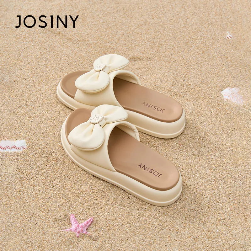 JOSINY Rubber Sole Slip Resistant Abrasion Resistant Cushioning Slide Slippers Women's-3