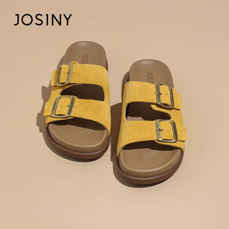JOSINY Slip Resistant Abrasion Resistant Slide Slippers Women's-9