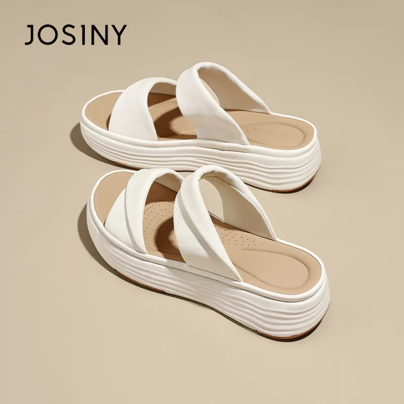 JOSINY Slide Slippers Women's Ecru-2