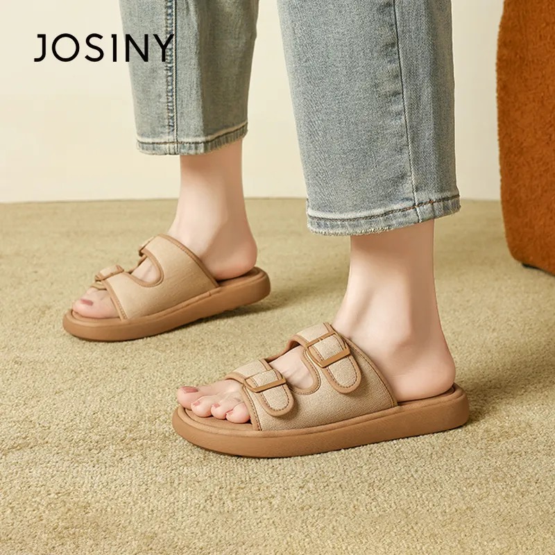 JOSINY Slip Resistant Abrasion Resistant Slide Slippers Women's-6
