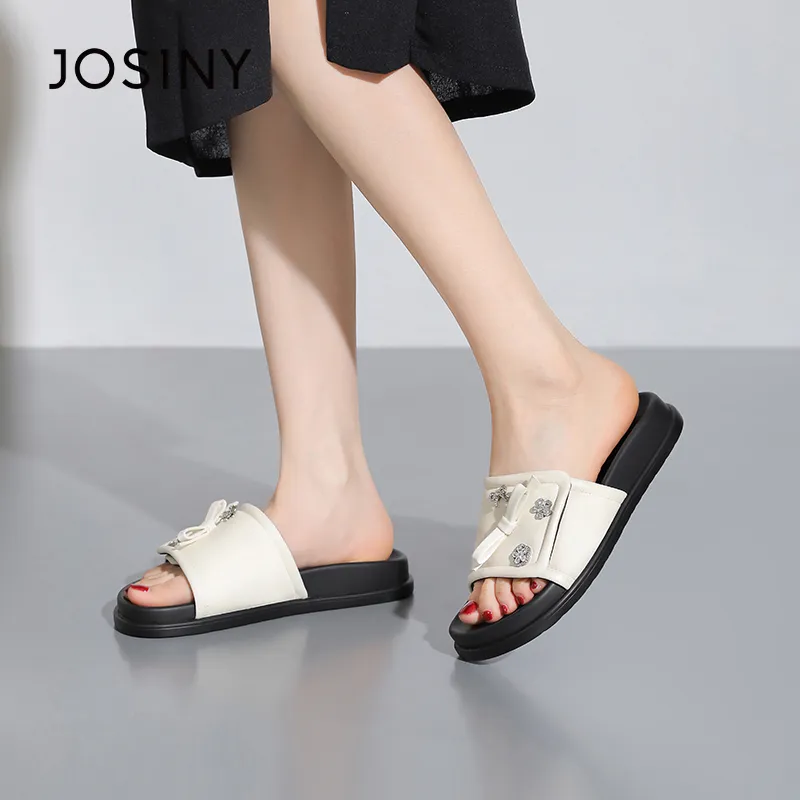 JOSINY Slip Resistant Abrasion Resistant Slide Slippers Women's-11