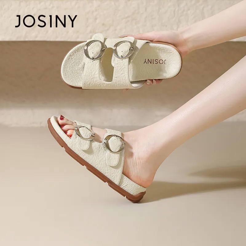 JOSINY Slip Resistant Abrasion Resistant Slide Slippers Women's-13