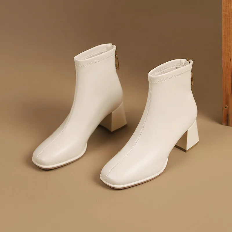 JOSINY Ankle Boots Women's Black/Ecru/Khaki-11