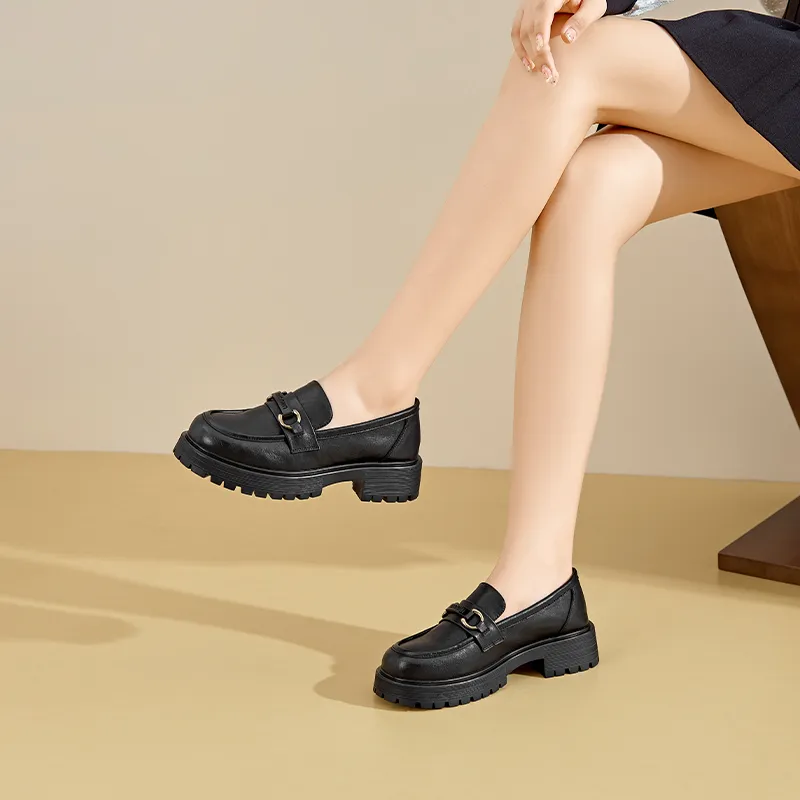 JOSINY JOSINY Loafers 4cm Women's Black-5
