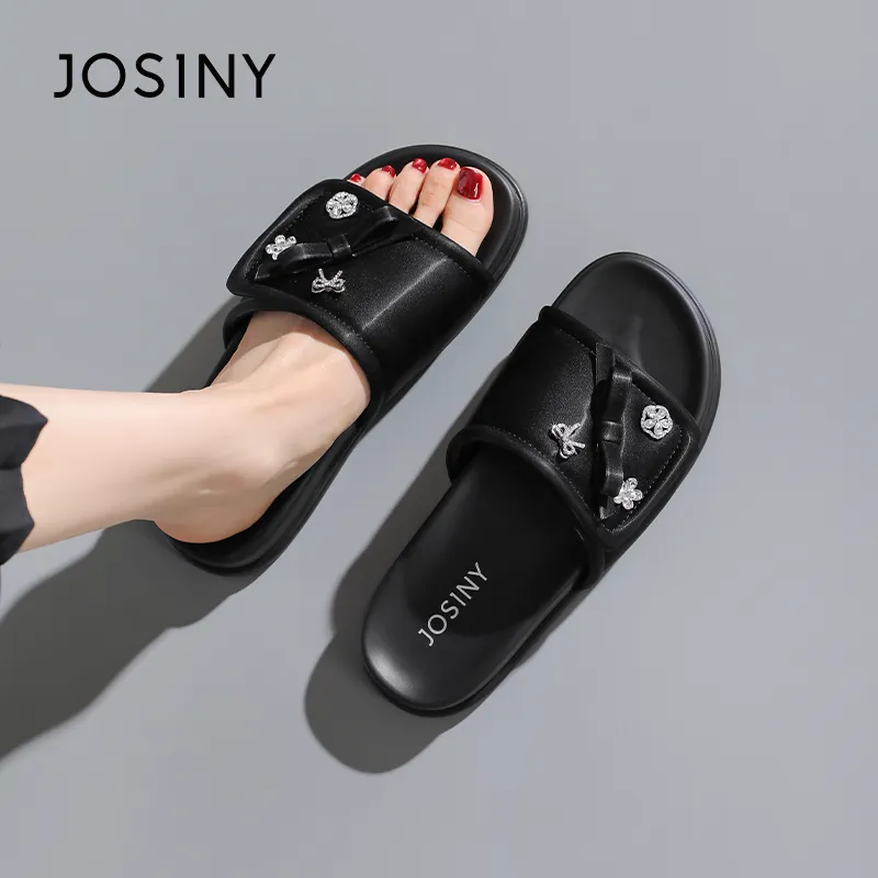 JOSINY Slip Resistant Abrasion Resistant Slide Slippers Women's-3