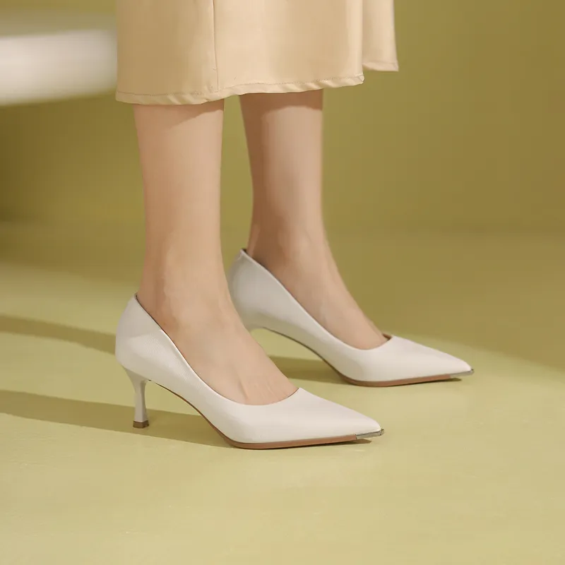 JOSINY Commute Pointed Toe Dress Shoes Unlined Work Shoes Slim Heel High Heels 6.5cm Women's-13