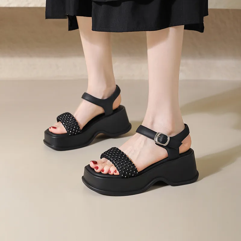 JOSINY One Strap Sandals Women's-8