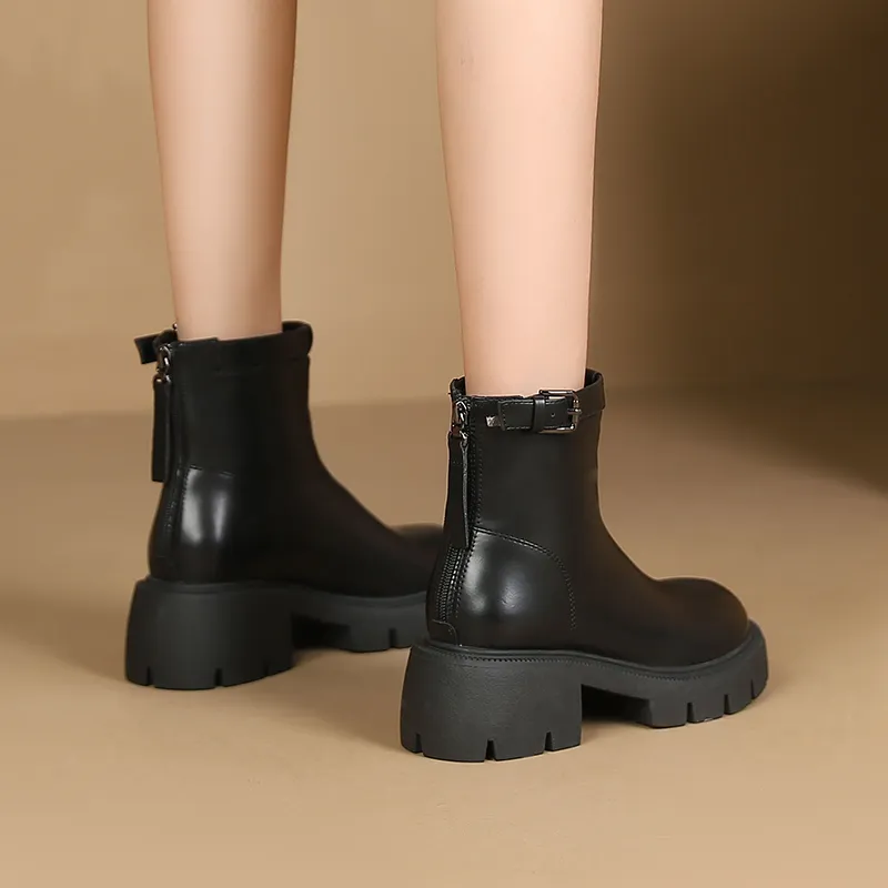 JOSINY Ankle Boots Women's Black/Green/Brown-5