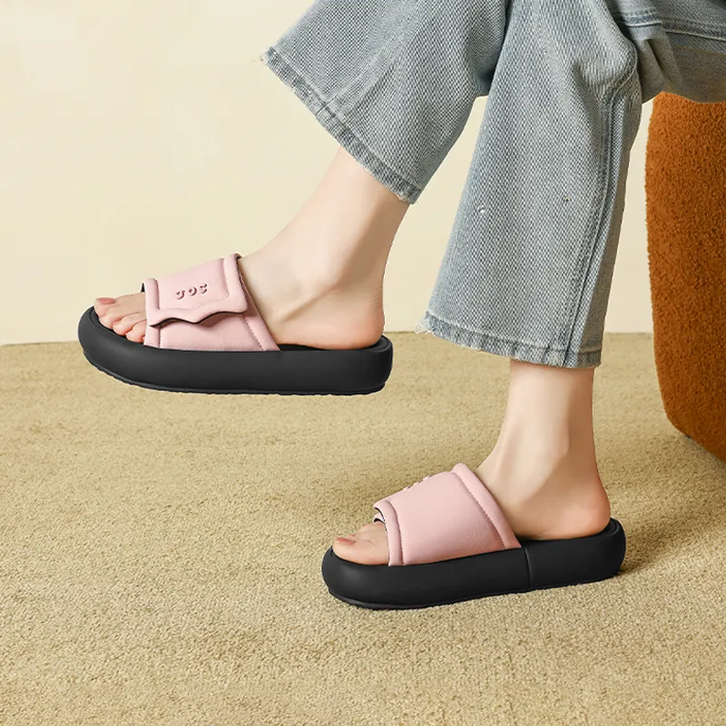 JOSINY Slip Resistant Abrasion Resistant Slide Slippers Women's-12