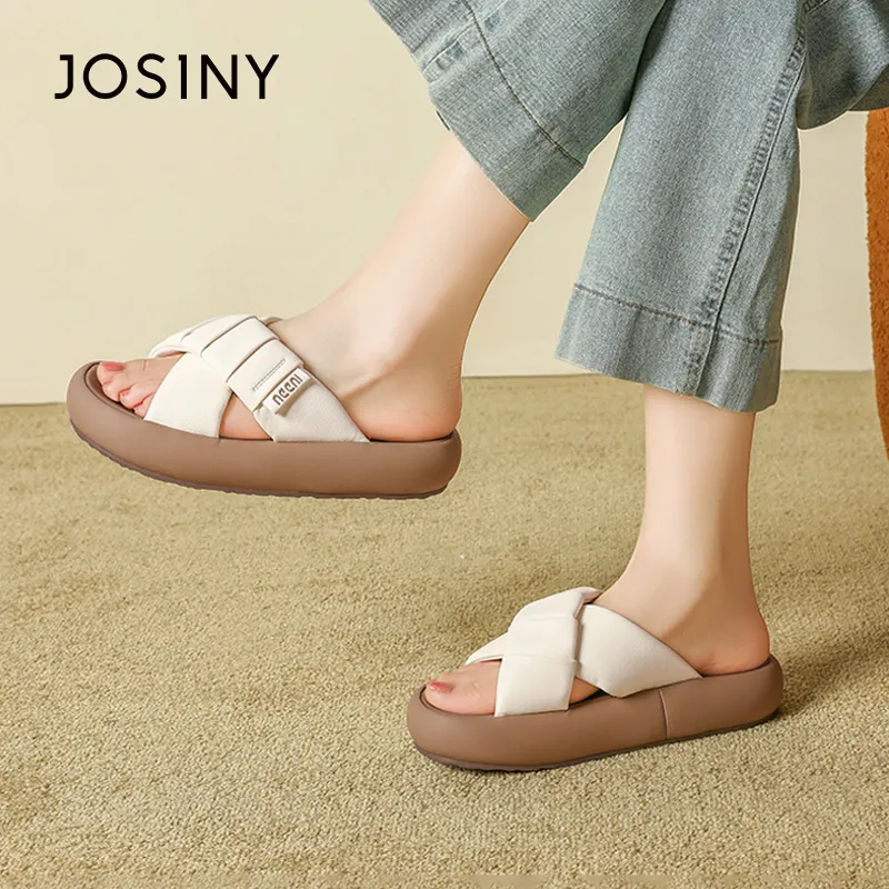 JOSINY Slip Resistant Abrasion Resistant Slide Slippers Women's-11
