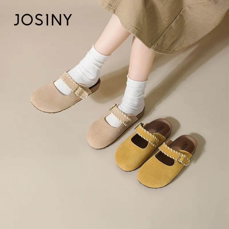 JOSINY Slip Resistant Abrasion Resistant Closed Toe Slippers Women's-4