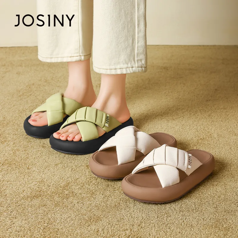 JOSINY Slip Resistant Abrasion Resistant Slide Slippers Women's-3