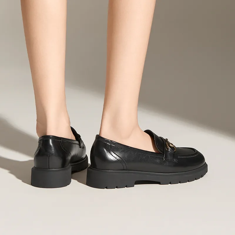 JOSINY Loafers 3cm Women's Black-3