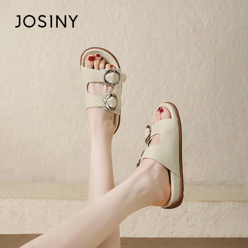 JOSINY Slip Resistant Abrasion Resistant Slide Slippers Women's-12