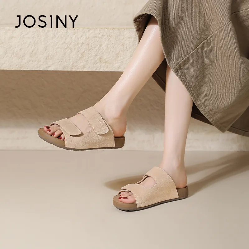 JOSINY Slip Resistant Abrasion Resistant Slide Slippers Women's-6