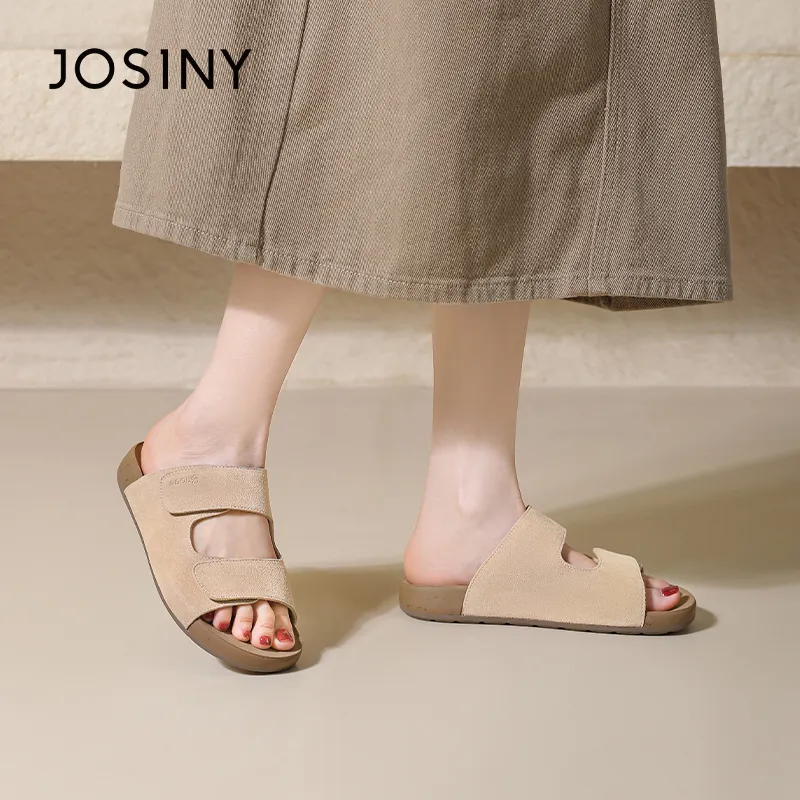 JOSINY Slip Resistant Abrasion Resistant Slide Slippers Women's-4